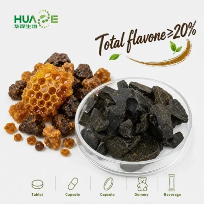 propolis ethanol extract powder supplier (total flavonoids ≥20%) — natural bee propolis resin concentrate
