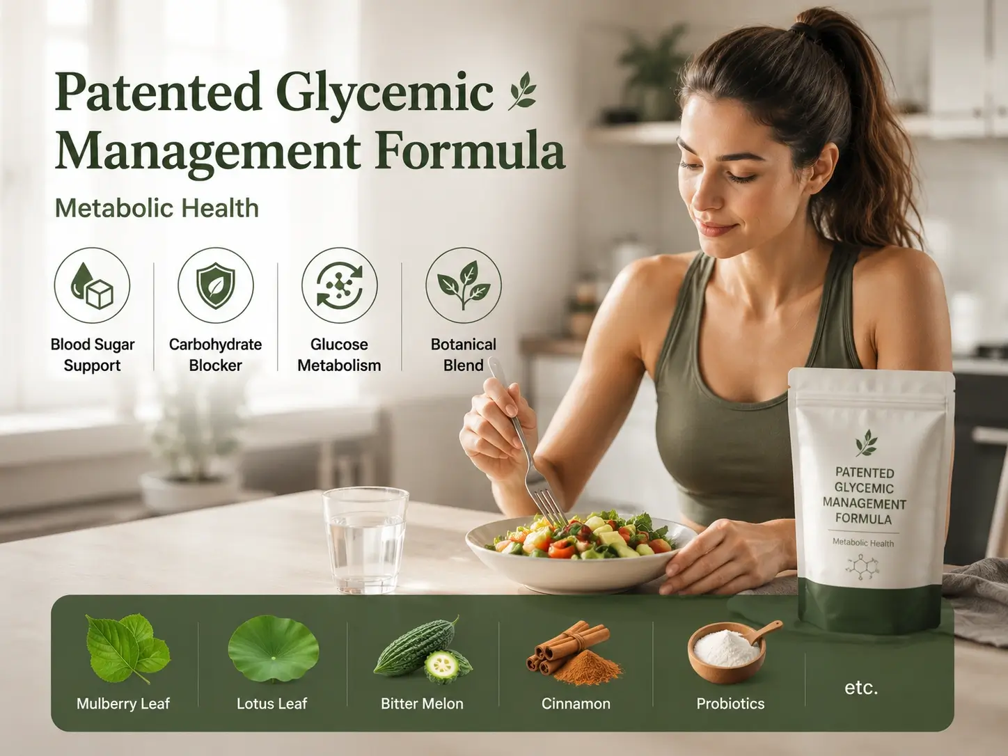 patented glycemic management formula